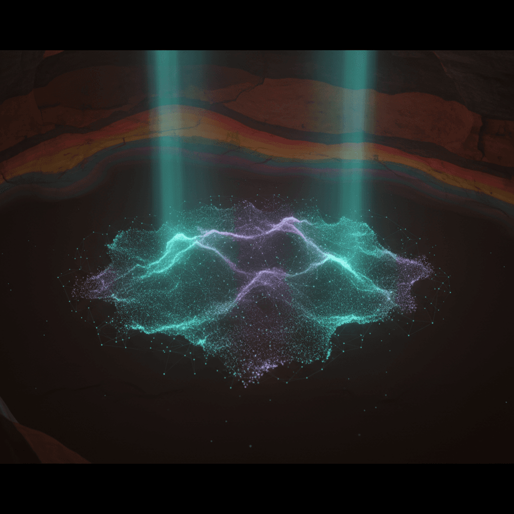 Detail of a signed inversion result visualization.